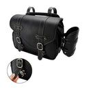 Tail Bag Pu  Side Saddlebag Tail Bag Luggage Pouch Storage Black For Motorbike