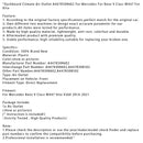 Dashboard Climate Air Outlet A4478308602 For Mercedes Benz V Class W447 Vito