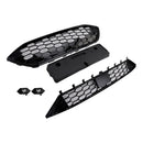 Front Bumper Grille Grill Fit Ford Focus ST + ST Line MK4 2018-2021 Black