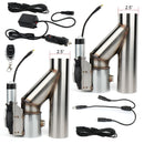 2pcs 2.5" Electric Exhaust Downpipe E-Cut Out Valve + One Remote Controller Kit for 1997 Acura CL,1997,2005-2007,2010 Chevy Cobalt 3.7L