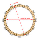 Clutch Friction Plate Kit for Kawasaki ZX1400 ZZR1400 06-23 Ninja ZX-14 2006-11