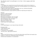 Rear Window Ladder For Jeep Wrangler JL JLU Luggage Ladder Rack 2018-2024