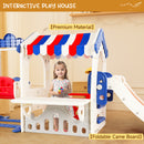 Kid Playset Structure With Slide,Swing And Playhouse Indoor Outdoor Activity