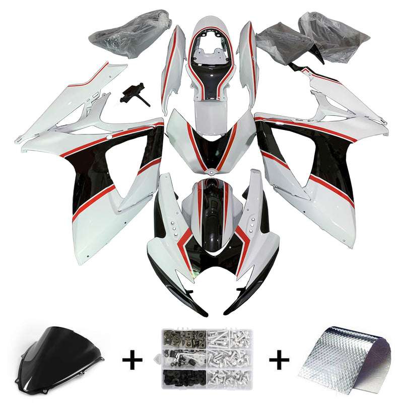 Amotopart Suzuki GSXR 600/750 2006-2007 K6 Fairing Kit Bodywork Plastic ABS