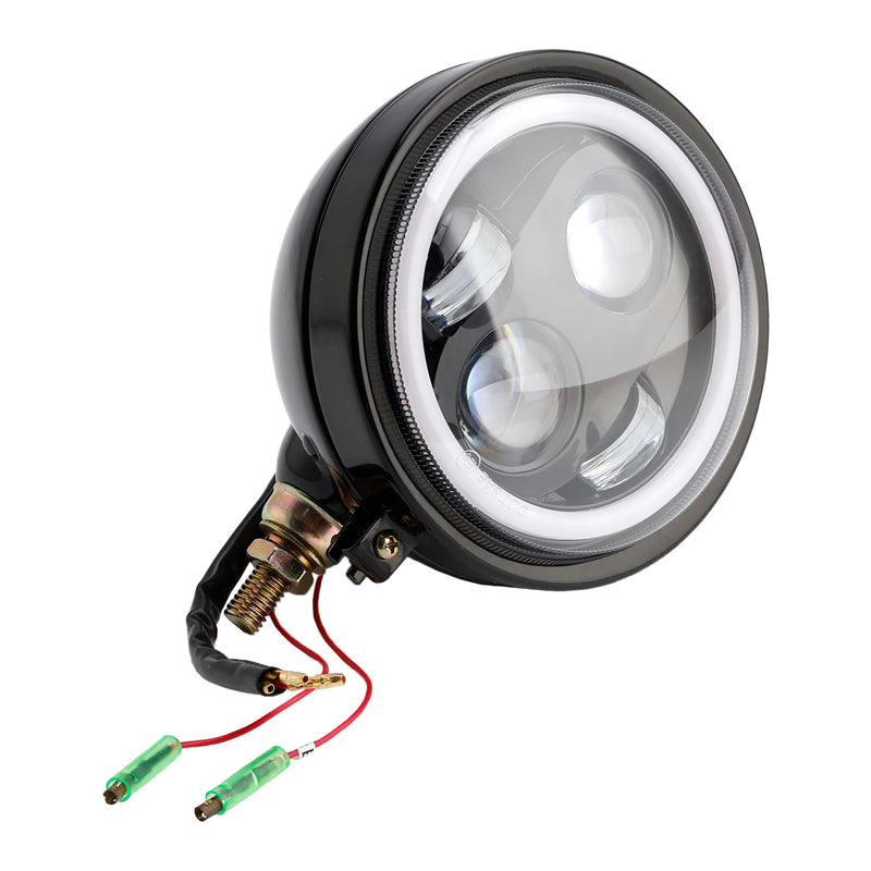 4-Bulbs Beam Headlight Fog Lamp Custom Fits For Racer Bobber Chopper