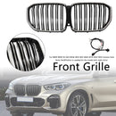 Double Slat Black Front Kidney Grille Fit BMW X5 G05 2019-2022 M-Performance