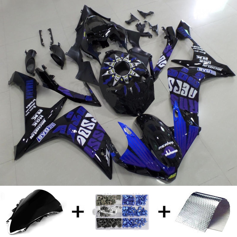 Amotopart Yamaha YZF 1000 R1 2007-2008 Fairing Kit Bodywork Plastic ABS