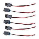6PCS Fuel Injector Connector Pigtail Plug Wiring Harness Fit Ford Fit Chevy