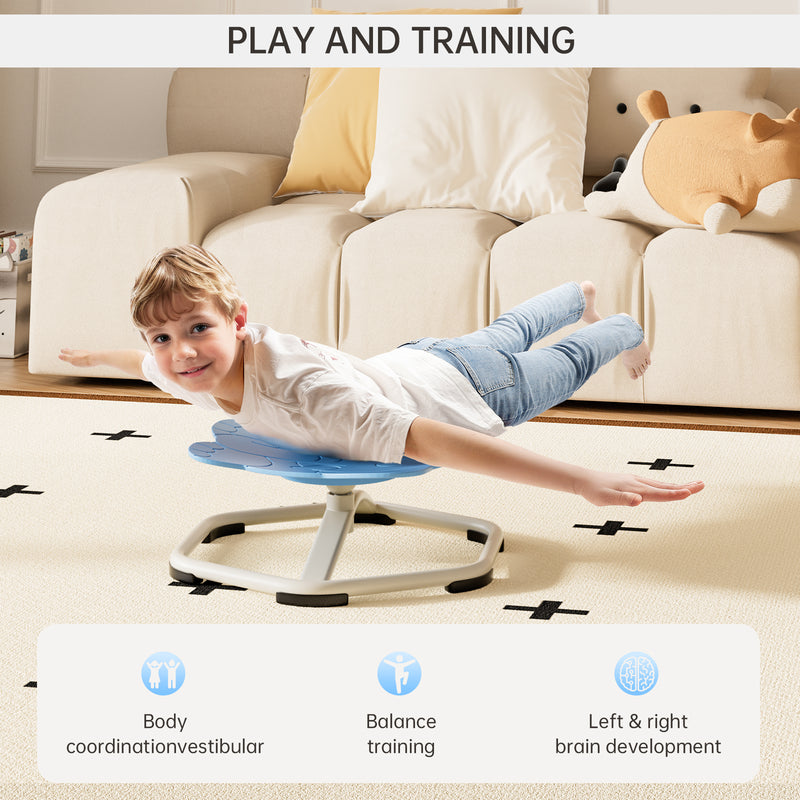 Sit+Spin 360��Sensory Spinning Seat Swivel Toy Kids elephant Wobble Chair Stool