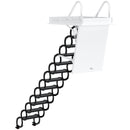 12 Steps Black Loft Wall Folding Pulldown Attic Ceiling Ladder Stairs 39.4*27.6"
