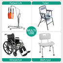 Electric Transfer Chair Patient Lift (4 in 1) for Home 180° Split Seat 330 lbs Load-Bearing for Elderly Disabled Handicapped  Full Body Sling Portable