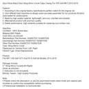 2pcs Gloss Black Door Wing Mirror Cover Caps Casing For VW Golf MK7 2015-2019