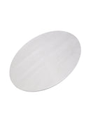 Oval Blank Aluminum Alloy License Plate DIY Universal fit for Motorcycle
