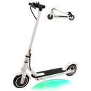 8.5" Electric Scooter for Adult Folding Electric Scooter with 350W Motor 21 MPH Max Speed 25 Miles Long-Range and Deck Lights White