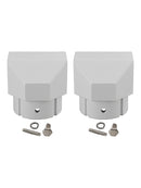 2PCS Alminum Replacement Part End Plug Solid For Dometic SUNCHASER II Awning