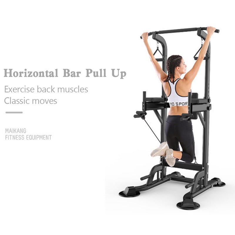 Pull-Up Bars & Squat Bar Power Tower Dip Stands  Strength Training for Home Gym