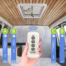 14" Caravan Skylight Roof Vent Remote Control Camper Motorhome RV Exhaust Fan