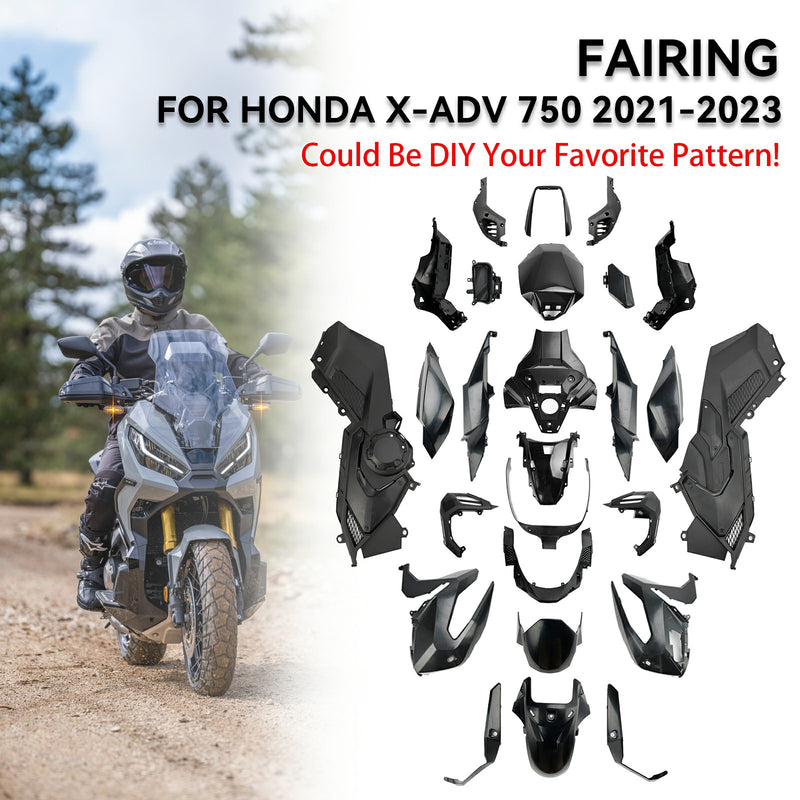 Honda X-ADV 750 2021-2023 Bodywork Fairing ABS Injection Molding Unpainted
