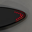 Aluminum Black Custom LED Turn Signal Mirrors For Touring Softail Dyna Rocker