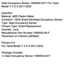 Seat Occupancy Sensor 1099592-00-F For Tesla Model Y 3 X S 2017-2022