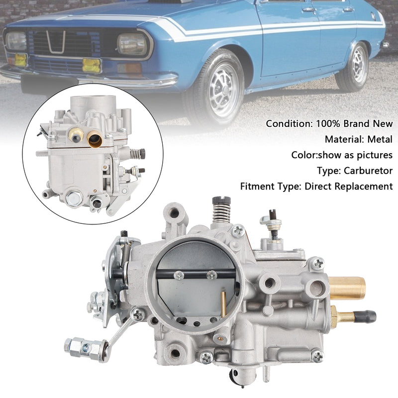 Front Carburetor 14186001 For Renault R12 1.6L 1969-1995