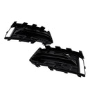 2PCS Front Bumper Fog Light Grille Trim Fit Audi A6L C8PA 2023+ Black