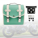 Side Tool Bag Saddlebag Quick Release Luggage Kit Green For Cruiser Adv Cafe