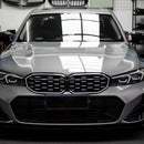 BMW 3 Series G20 G28 2023-2024 Diamond Black Silver Front Kidney Grille Mesh