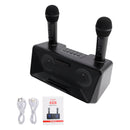 Wireless Bluetooth Dual Microphone Karaoke All-In-One Speaker for Home Outdoor