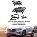 LED Fog Lights Front Bumper Lamps with DRL For 2016-2018 Hyundai Tucson
