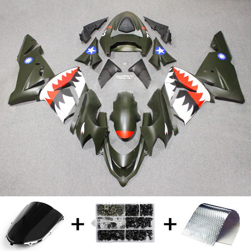 Amotopart Kawasaki ZX10R 2004-2005 Fairing Kit Bodywork Plastic ABS