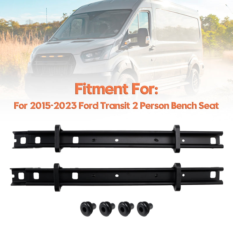 2Pcs Seat Bracket Floor Track Bracket For 2015-2023 Ford Transit 2 Person Bench Seat