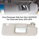 Gray Right Side Sun Visor 42478249 For Chevrolet Sonic 2012-2019