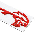 Rear Tailgate SRT Hellcat Decal Emblem for Challenger Trunk Lid Badge Red