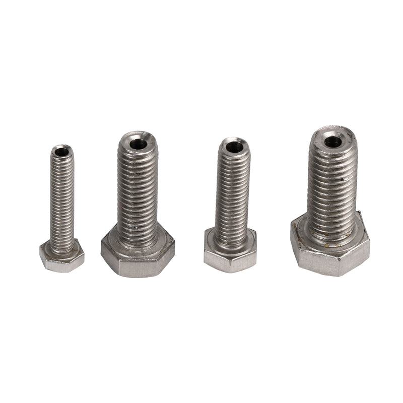 Stainless Steel M6 & M8 & M10 & M12 Broken Snapped Stud Drill Guide Kit 4PCS