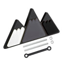 Tri-Color Grille Badge Emblem for Toyota Tacoma TRD Tundra RAV4 Grey Scheme