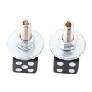 4x Motorcycle Bike Plastic Black Dice License Plate Bolt On Screw On Frame Nut