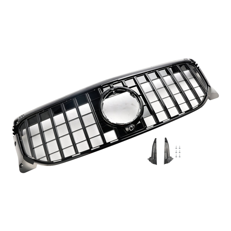 Gloss Black Front Bumper Grille Grill Fit Mercedes Benz GLB X247 2020-2023