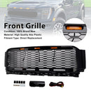 2021-2023 Ford F150 Raptor Replacement ABS Front Bumper Grille Grill W/ LED