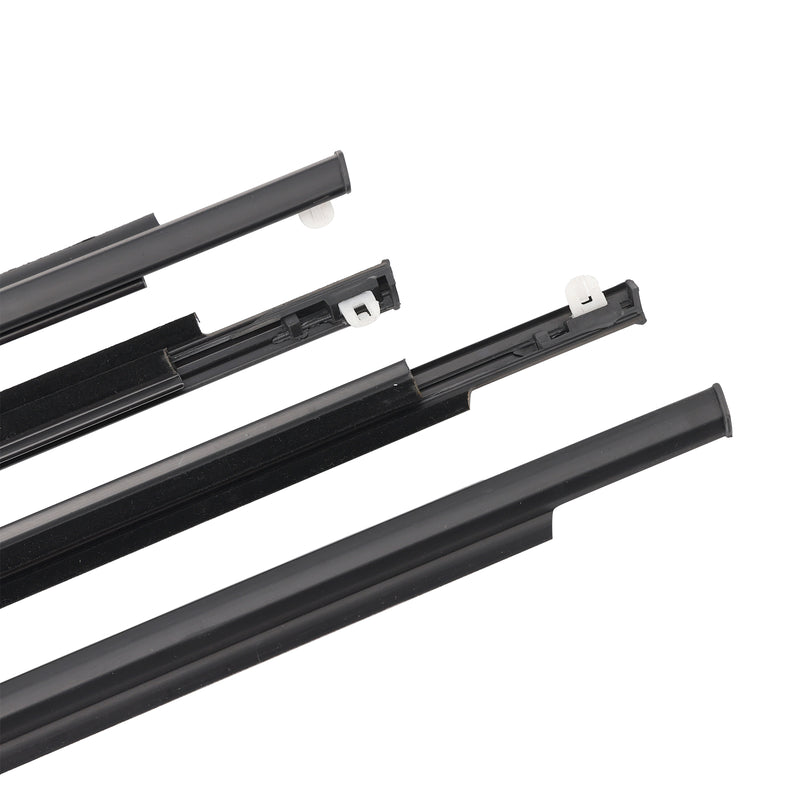 4PCS Door Glass Belt Outer Molding Weatherstrip For Toyota Prius 2004-2009