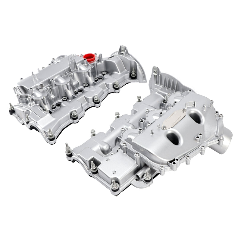 Pair Aluminum Valve Cover For Land Rover Discovery Range Rover 3.0 V6 306DT