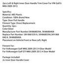 2pcs Left & Right Inner Door Handle Trim Cover For VW Golf 6 MK6 2009-2013