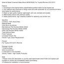 2010-2013 Toyota 4Runner Antenna Bezel Ornament Base Mount 8639235040