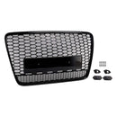 2005-2015 Fit for Audi Q7 Gloss Black Front Bumper Radiator Vent Mesh Grill Grille