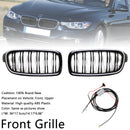 Double Slat Front Kidney Grille Grill Fit BMW 3 Series F30 F31 F35 2012-2019