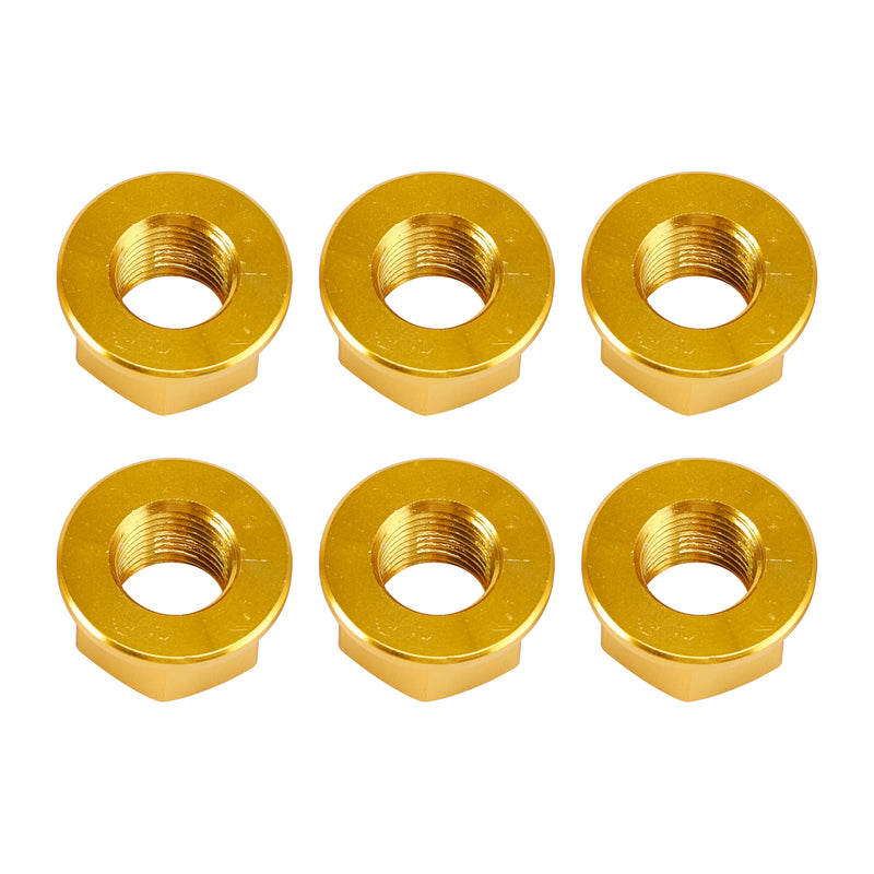 ALU M10 GOLD SPROCKET NUT SET FOR DUCATI STREETFIGHTER V2 V4 1260 X DIAVEL 1260