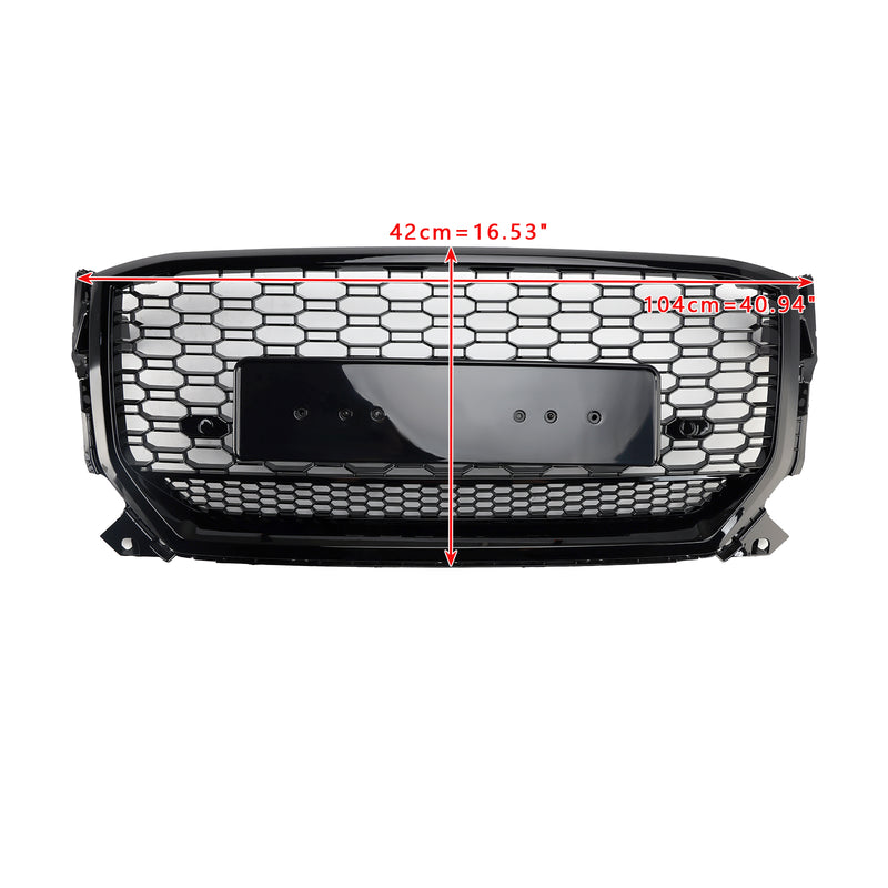 Gloss Black Front Honeycomb Grille Grill Fit Audi Q2 2016-2020 Pre-Facelift