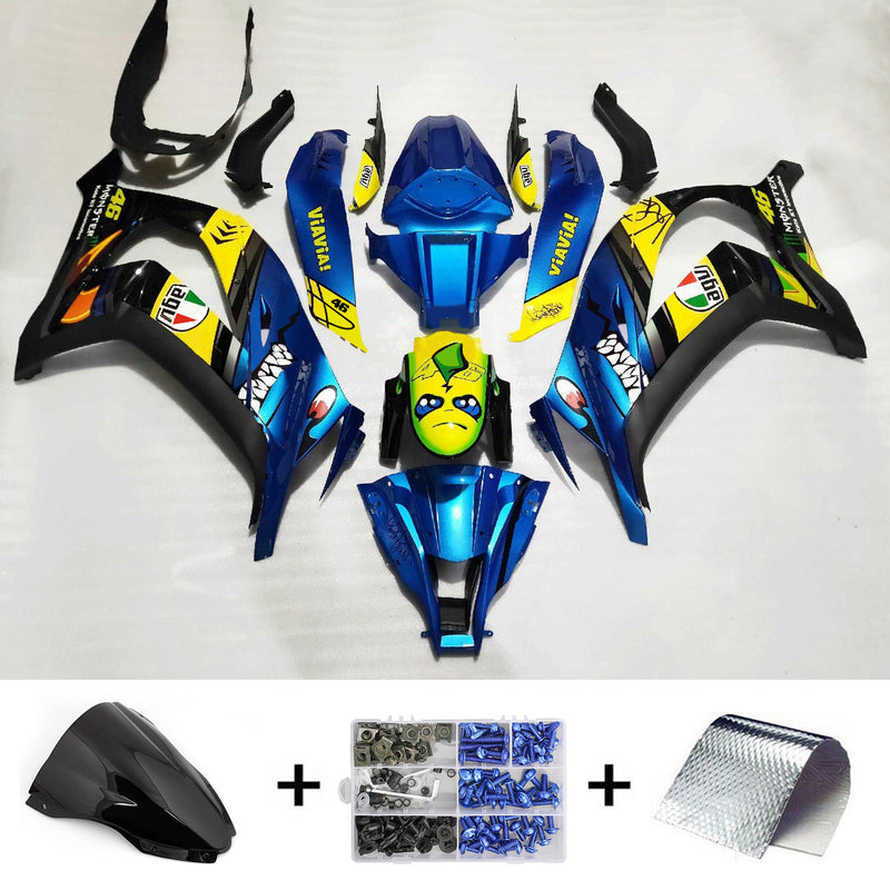 Amotopart Kawasaki ZX10R 2016-2020 Fairing Kit Bodywork Plastic ABS