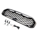 Front Bumper Grill Grille Fit Ford Ranger T8 2019-2023 Black W/LED Light