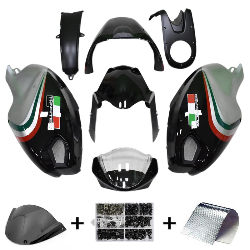 Amotopart Ducati Monster 696 796 1100 S EVO all years Fairing Kit Bodywork